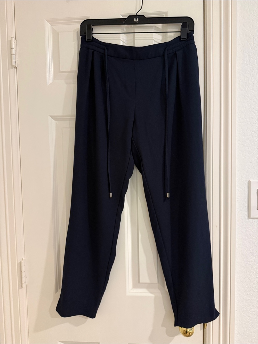 Navy Drawstring Trousers